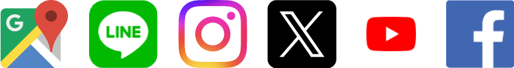 Google LINE Instagram X(Twitter) Youtube facebook