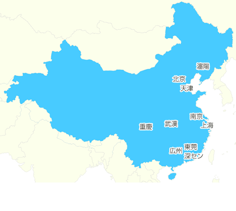 中国の地図