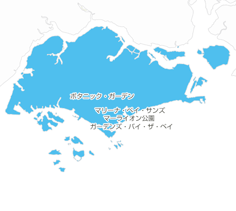 シンガポールの地図