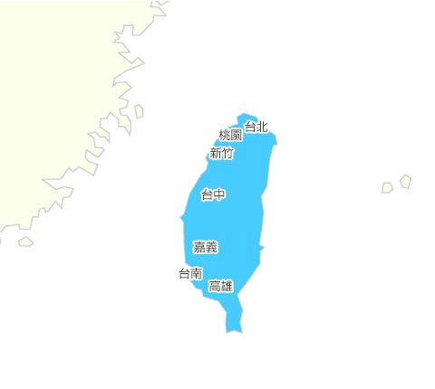 台湾の地図